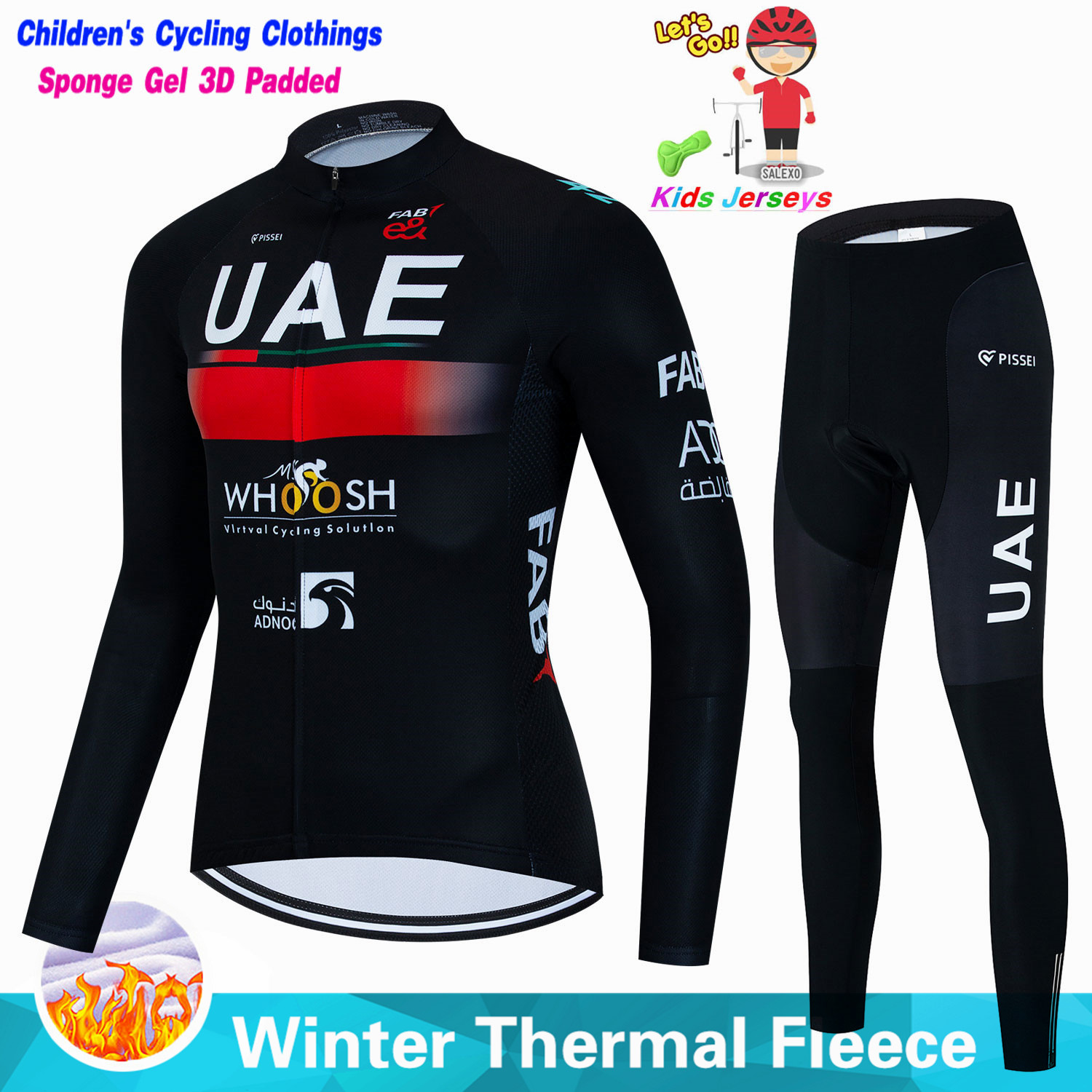 Winter Clothing Kids - Uae crianças inverno velo conjuntos de