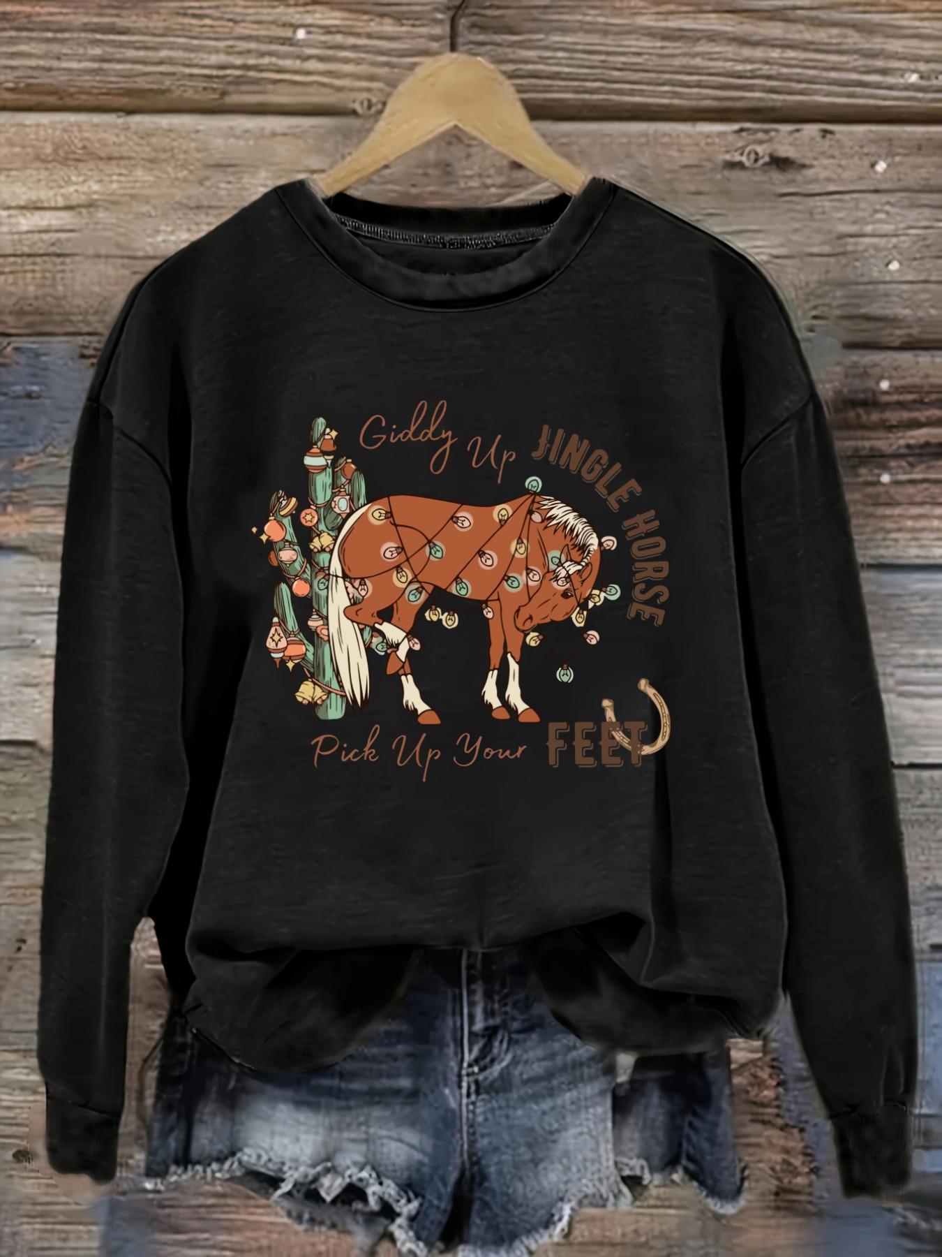 Winter Clothing Outfits - Camiseta Feminina Casual de Manga Longa