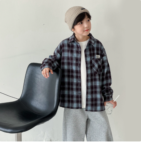 Winter Clothing Label - Camisa Infantil 2026 Outono e Inverno,