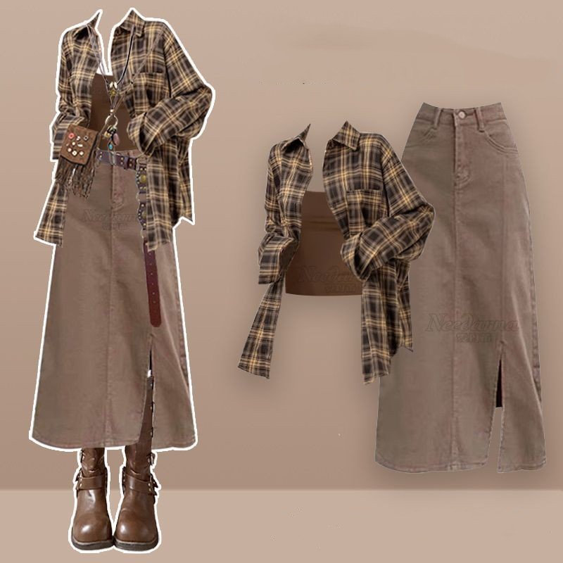 Winter Clothing Korean - Conjunto Feminino de 3 Peças: Camisa