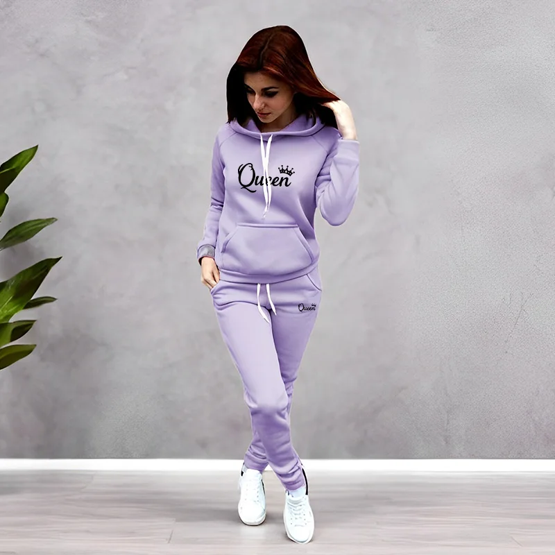 Winter Clothing - Conjunto de Agasalho Feminino com Estampa