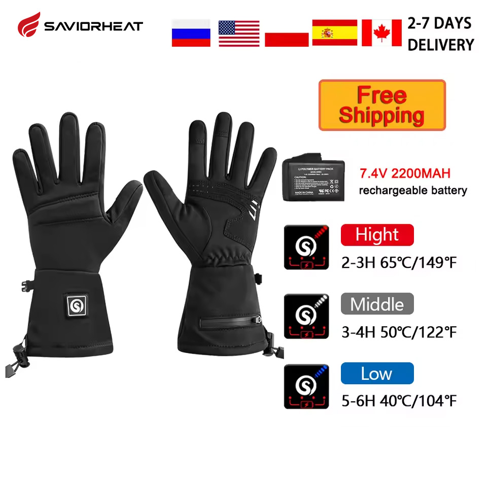 Heated Gloves Electric - Snow Deer S18 Inverno Luvas Aquecidas
