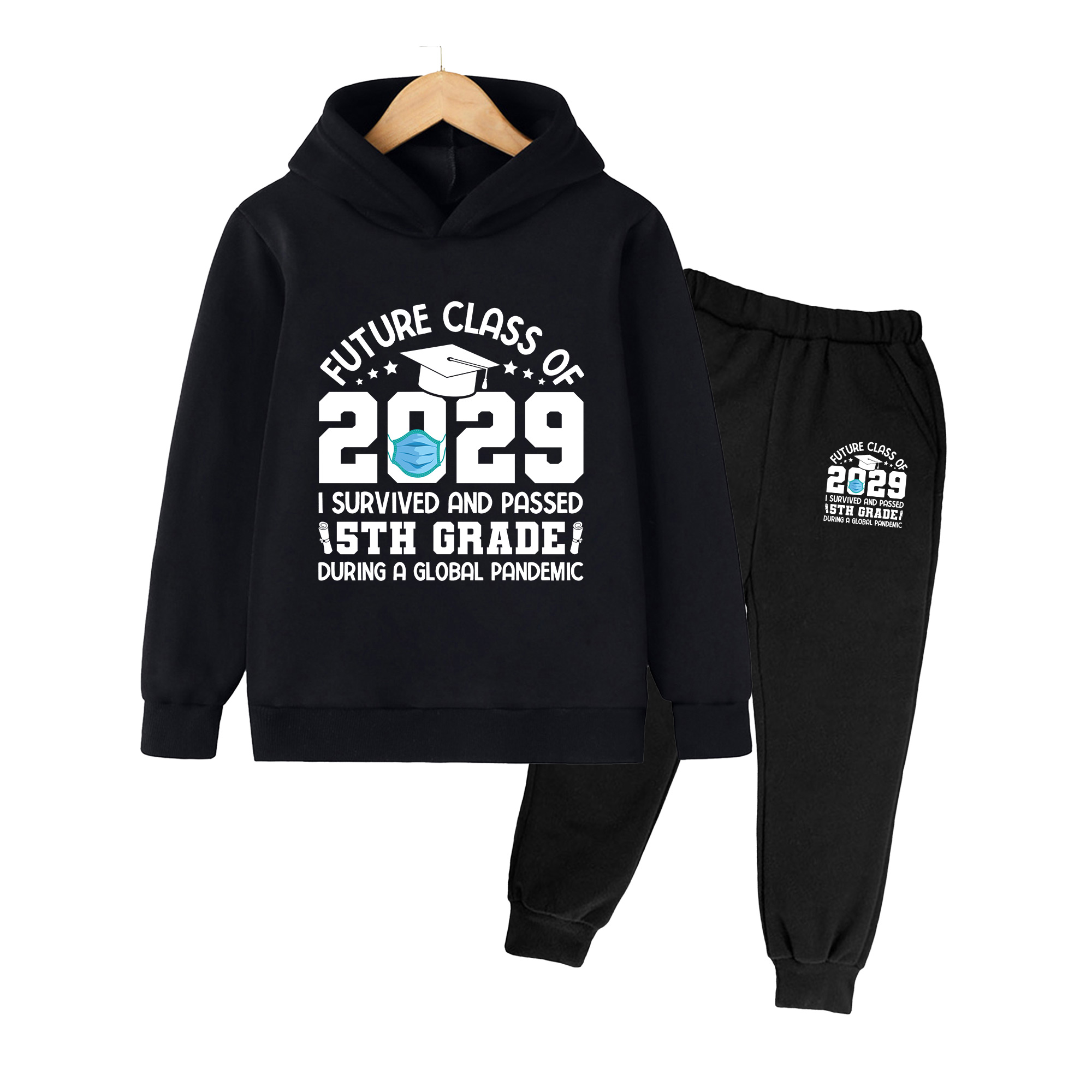 Winter Clothing - Conjunto de Moletom com Estampa de