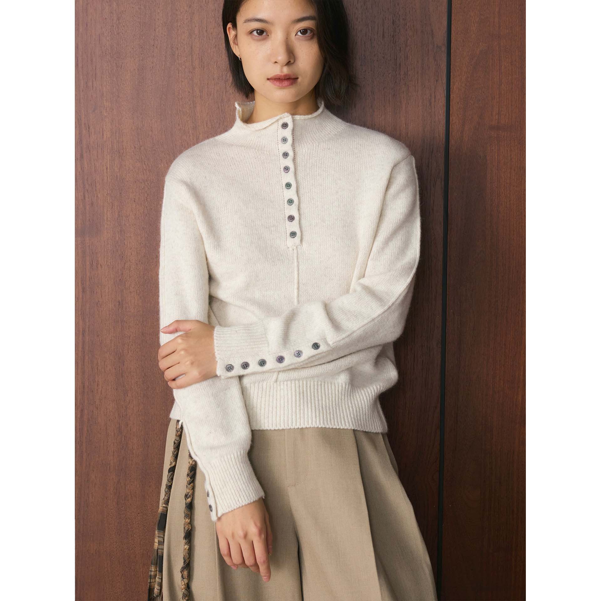 Thermal Base Layer - Suéter de malha estilo japonês retrô,