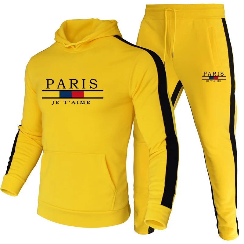 Winter Clothing - Conjunto de Moletom Masculino com Estampa,
