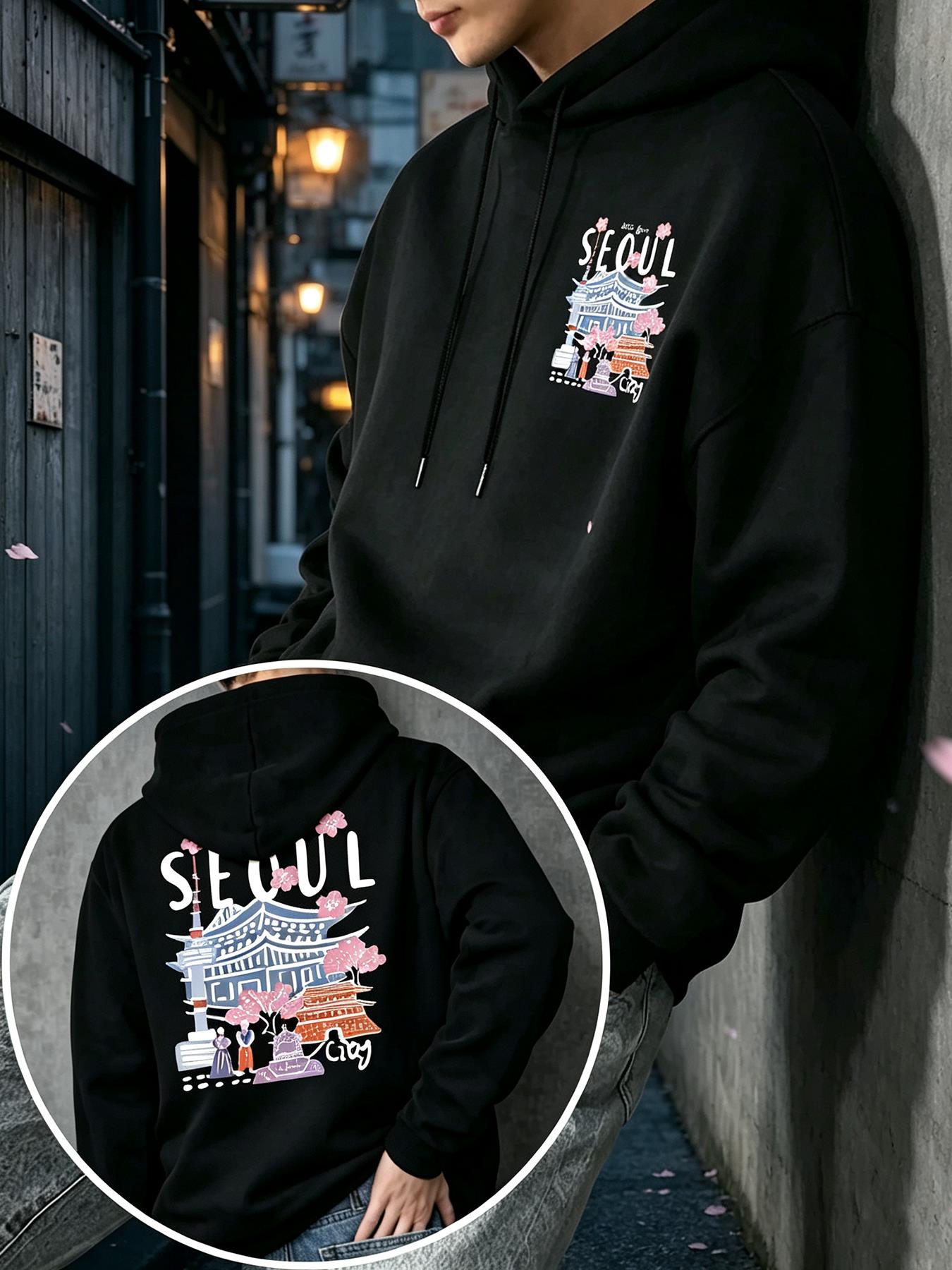 Moletom com Estampa de Paisage - Winter Clothing English avaliação e preço
