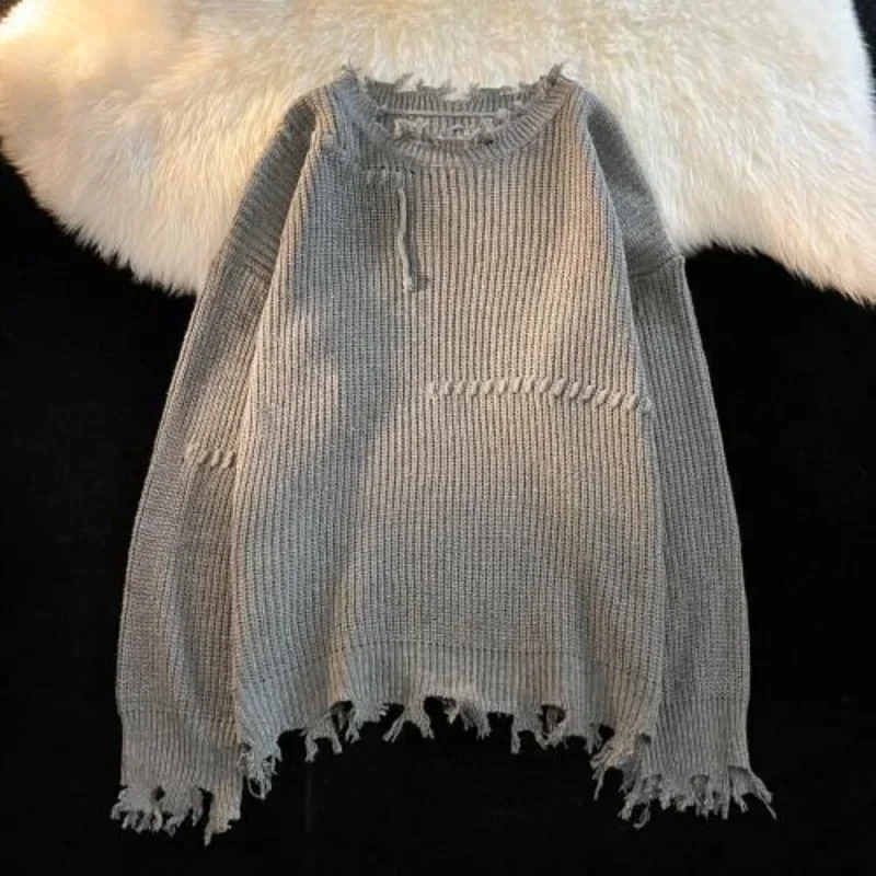 Suéter masculino de malha bege - Winter Clothing Korean avaliação e preço