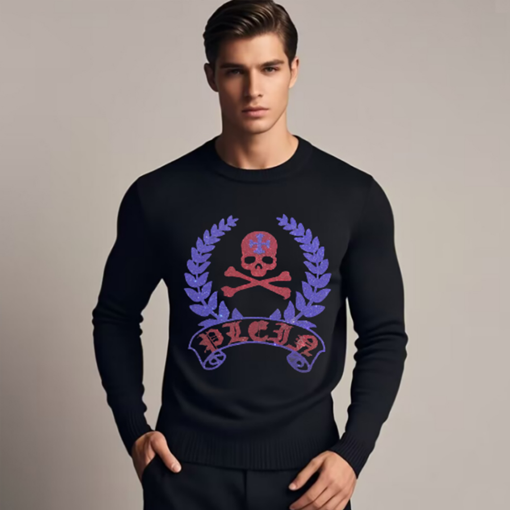 Suéter masculino com cabeça de - Winter Clothing English avaliação e preço