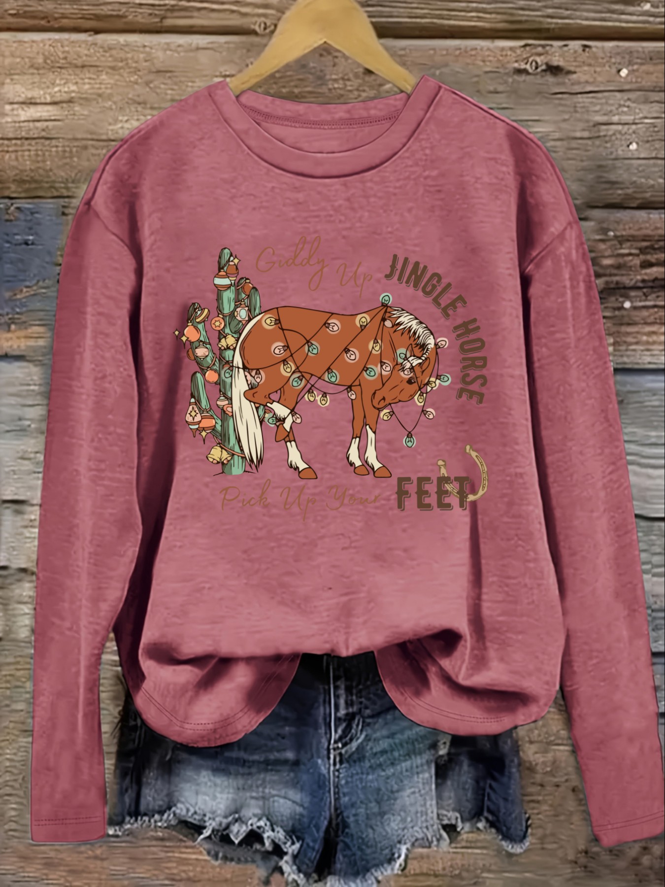 Camiseta Feminina Casual de Ma - Winter Clothing Outfits avaliação e preço