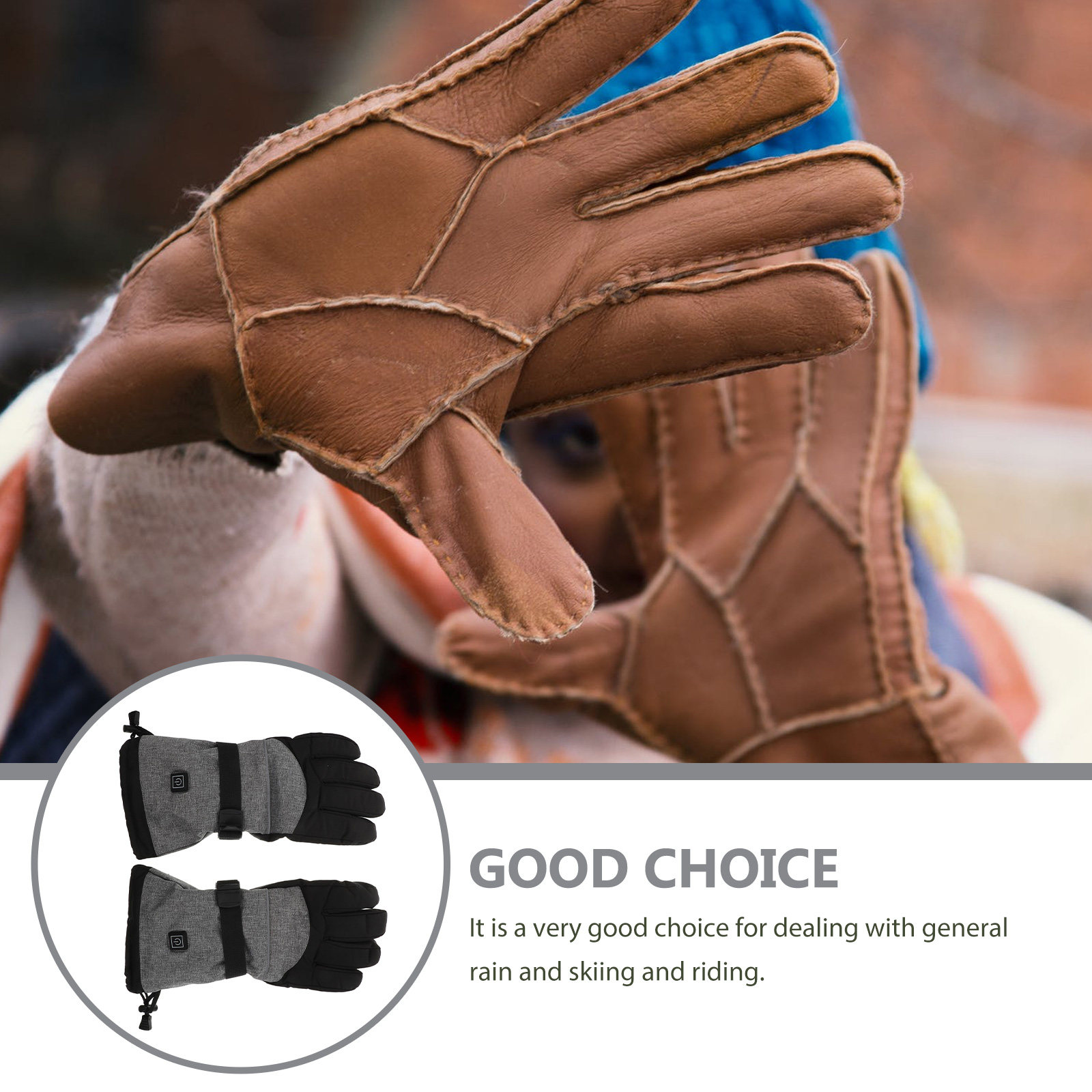 1 Par de Luvas Elétricas Térmi - Heated Gloves Electric avaliação e preço
