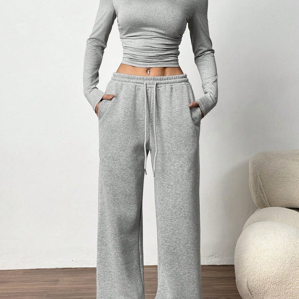 Conjunto Casual Feminino de Du - Winter Clothing Korean avaliação e preço
