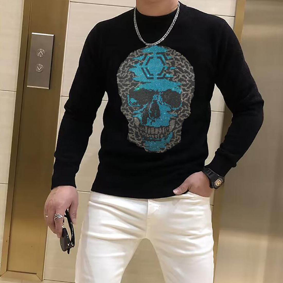 Camisola de lã com gola o cave - Winter Clothing English avaliação e preço