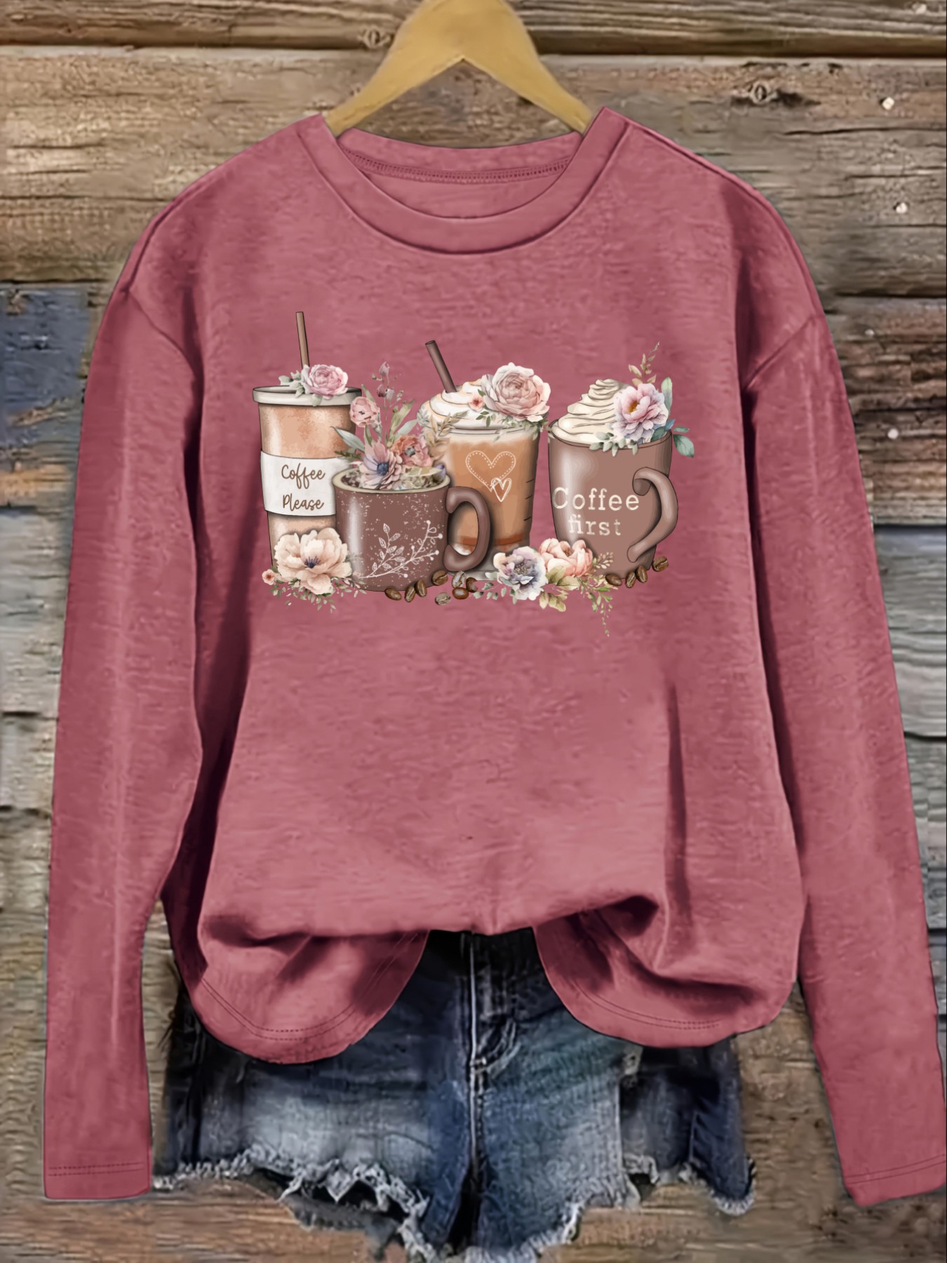 Camiseta Feminina Casual de Ma - Winter Clothing Outfits avaliação e preço