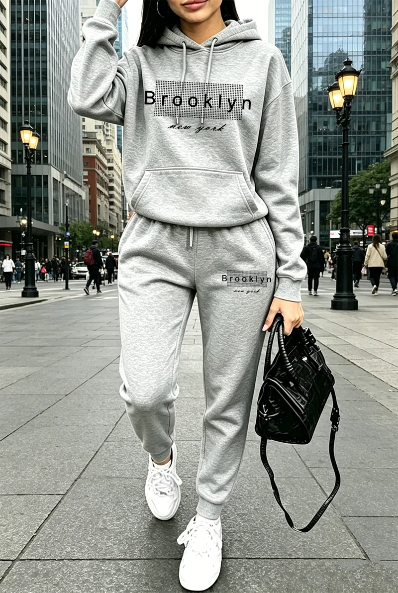 Conjunto de Moletom Feminino c - Winter Clothing Usa avaliação e preço