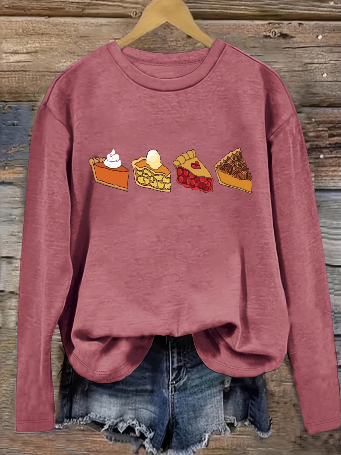 Camiseta Feminina Casual de Ma - Winter Clothing Outfits avaliação e preço