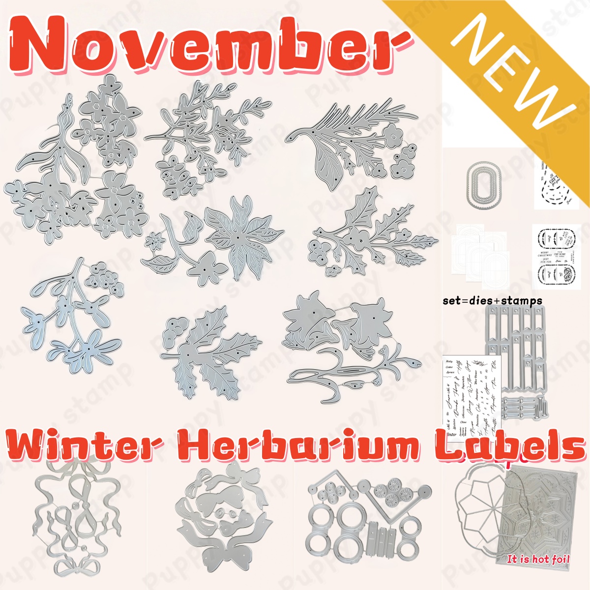 Etiquetas de herbário de inver - Winter Clothing Label avaliação e preço