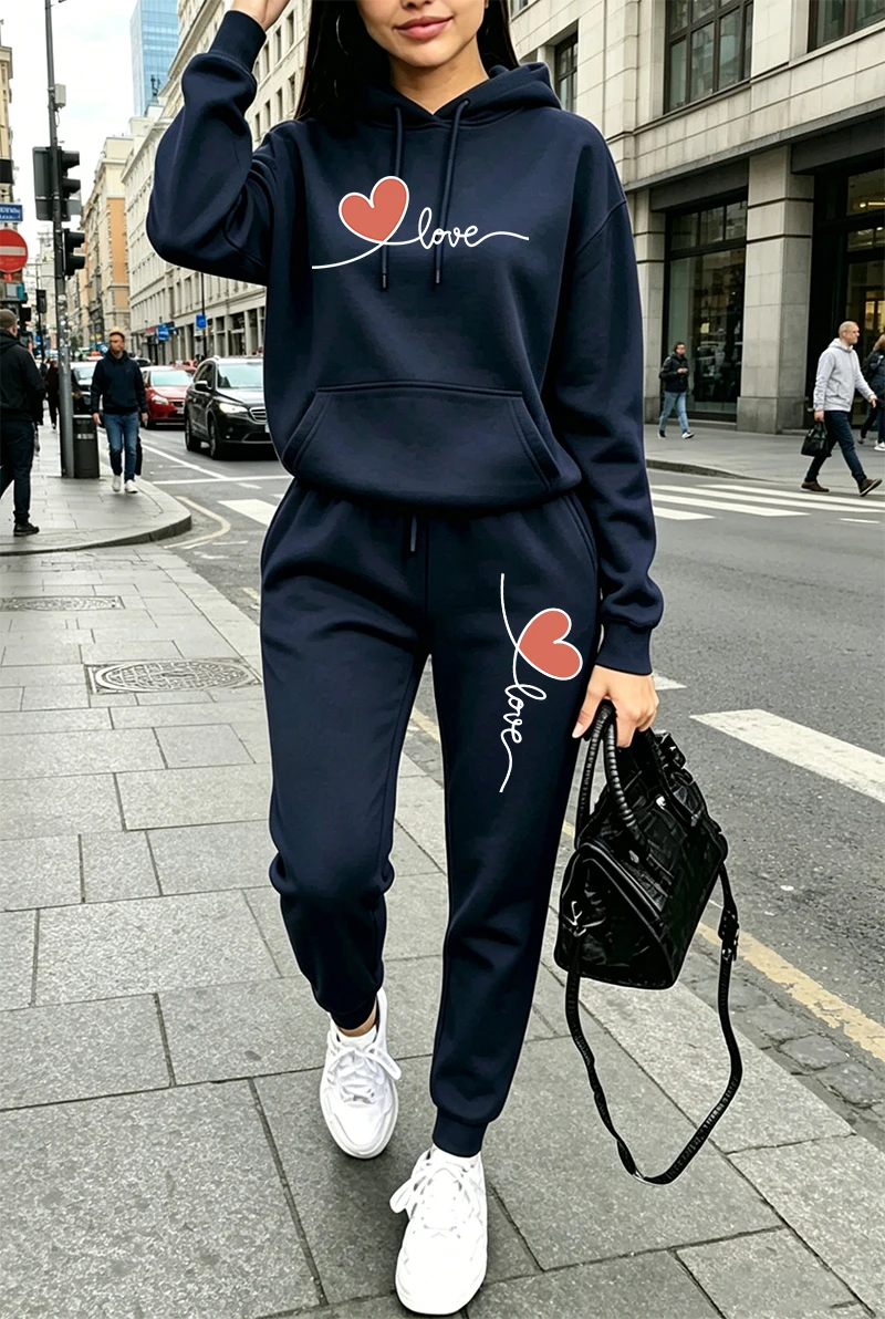Conjunto de Moletom Feminino E - Winter Clothing Usa avaliação e preço