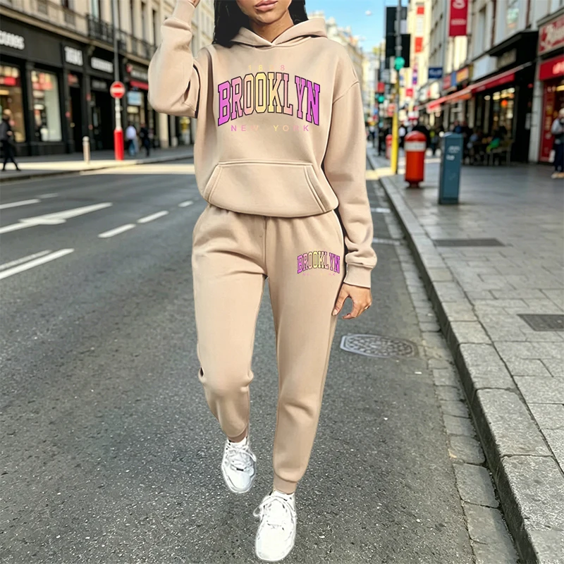 Conjunto Casual Feminino de 2  - Winter Clothing Outfits avaliação e preço
