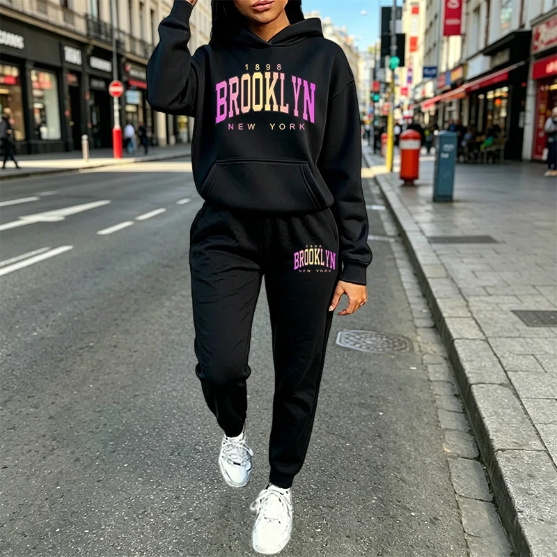 Conjunto Casual Feminino de 2  - Winter Clothing Outfits avaliação e preço